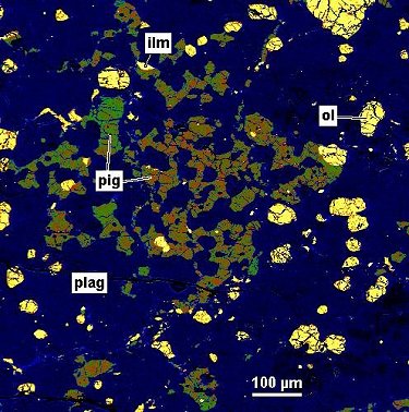 False-color, back-scattered electron image 1.